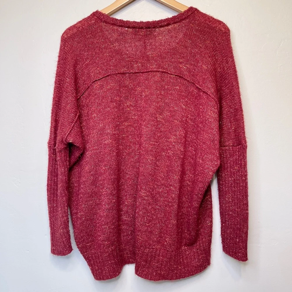 Kersh | Crew Neck Long Sleeve Exposed Seams Chunky VSCO Knit Sweater